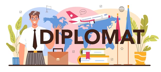 Diplomat typographic header