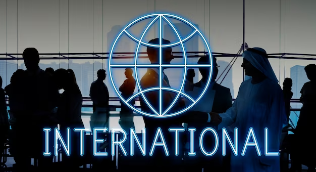 International relations graphic sign concept